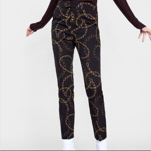 Zara Chain Print pant. NWT